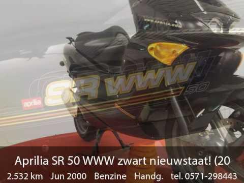 Aprilia SR 50 WWW zwart nieuwstaat! (2000) prijs N.O.T.K