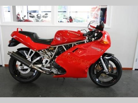 DUCATI 750 SS (bj 1993) Carbon dempers, lage km stand !!