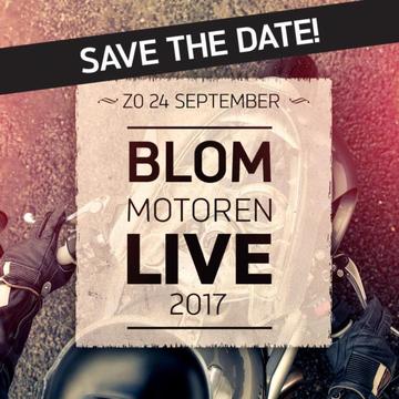 Save the Date Blom Live 24 september 2017