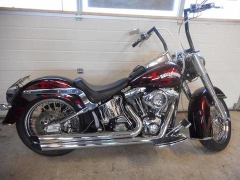 Softail DeLuxe Apehanger 80 spaaks special paint chroom!