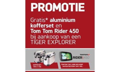 Tiger Explorer Promotie 1500 euro voordeel bij Blom Motoren