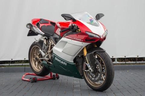 Ducati 1098s Tricolore, Full 70mm Termignoni, open koppeling