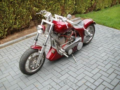 Oldtimer Harley Davidson Chopper FXWG Wide Glide S&S