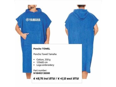 Yamaha poncho handdoek